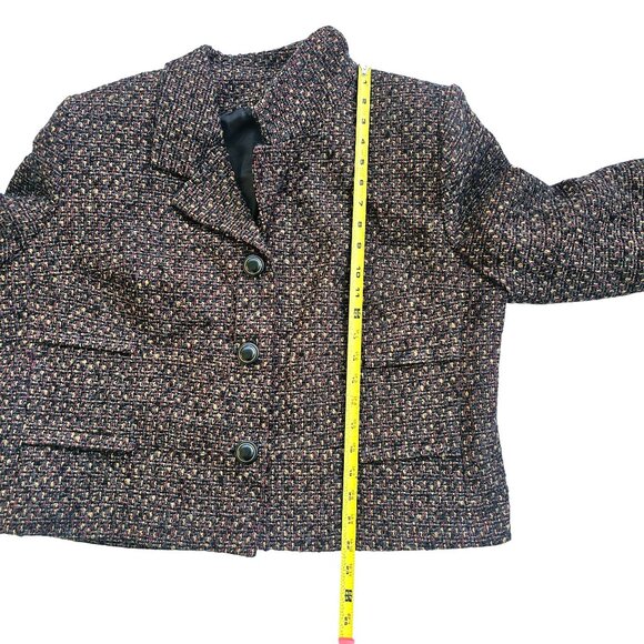 Bleyle 14 Petite Tweed Blazer Jacket Wool Mohair Blend - Picture 8 of 13